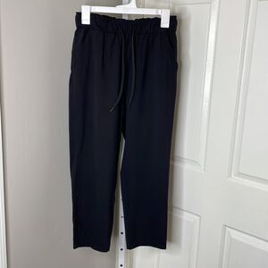Lululemon Keep Moving Crop 23" Jogger Sz 6 Black Full On Luxtreme 6045